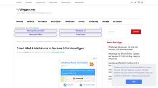 
                            1. Gmail IMAP E-Mail-Konto in Outlook 2016 hinzufügen – it-blogger.net