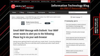 
                            11. Gmail IMAP Message with Outlook: Your IMAP server wants to alert ...