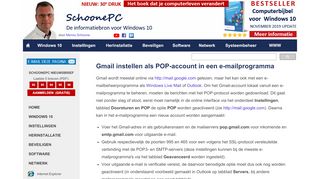 
                            6. Gmail instellen als POP-account in een e-mailprogramma