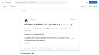 
                            9. Gmail-Kontakte und FritzBox Telefonbuch - Google Product Forums