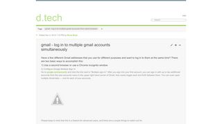 
                            6. gmail - log in to multiple gmail accounts simultaneously - d.school