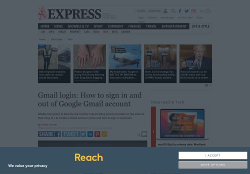 
                            7. Gmail login: How to sign in and out of Google Gmail account | Express ...