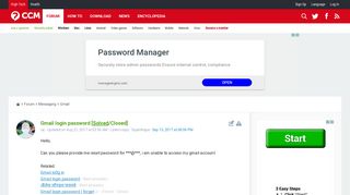 
                            12. Gmail login password [Solved] - Ccm.net