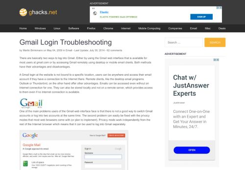 
                            2. Gmail Login Troubleshooting - gHacks Tech News