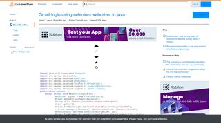 
                            12. Gmail login using selenium webdriver in java - Stack Overflow