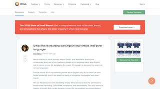 
                            8. Gmail mis-translating our English-only emails into other ...