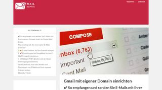 
                            11. Gmail mit eigener Domain einrichten - Maildienste