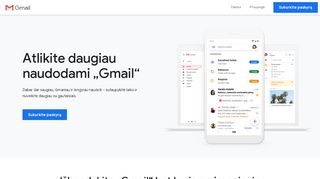 
                            2. „Gmail“ – nemokama saugykla ir el. paštas iš „Google“
