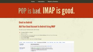 
                            6. Gmail on Android - IMAP vs POP3