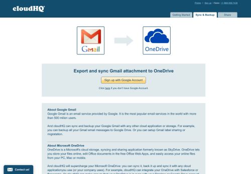 
                            3. Gmail OneDrive - Export and backup attachments - cloudHQ
