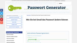 
                            8. Gmail-Passwort ändern: Mehrere Wege ¦ passwort-generator.com