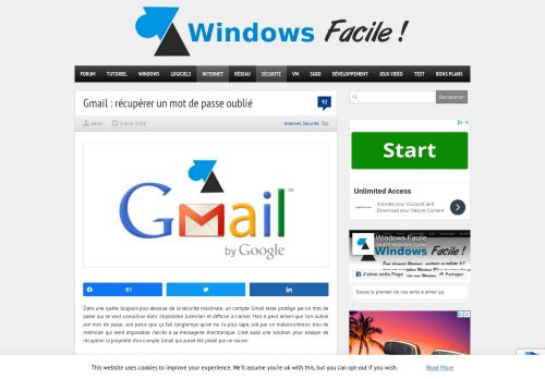 
                            5. Gmail : récupérer un mot de passe oublié | WindowsFacile.fr