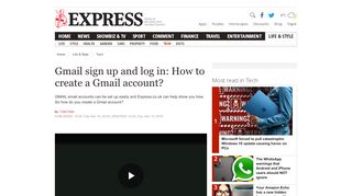
                            7. Gmail sign up and log in: How to create a Gmail account? | Express.co ...