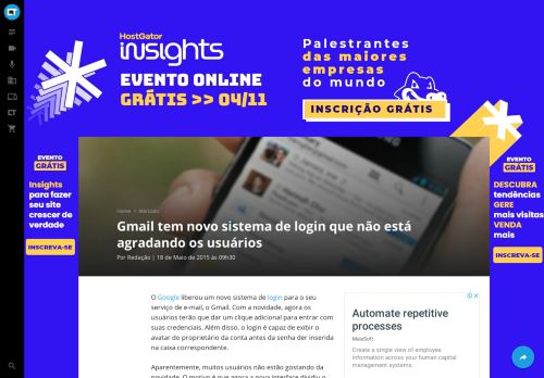 
                            11. Gmail tem novo sistema de login que não está agradando os ...