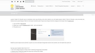 
                            3. Gmail UI Fakultas Ekonomi dan Bisnis Universitas Indonesia