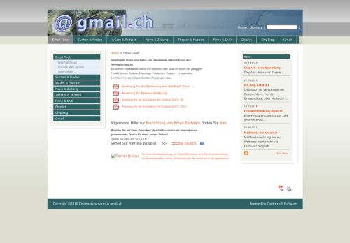 
                            4. gmail.ch - web- & kulturportal - Email Dienste - powered by Contrexx ...