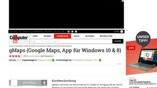 
                            12. gMaps (Google Maps, App für Windows 10 & 8) 2.1.1 - Download ...