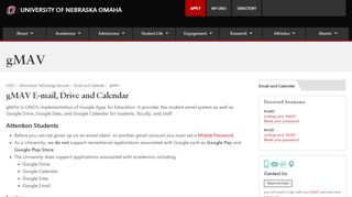 
                            1. gMAV | Information Technology Services | University of Nebraska ...