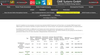 
                            12. GME Systems GmbH - BHKW-Produkte von RMB Energie GmbH