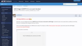 
                            8. GMI Edge (GMPFX) is a scam broker | Elite Trader