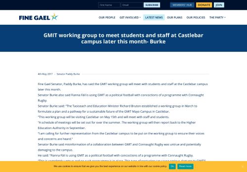 
                            8. GMIT working group to meet students and staff at Castlebar campus ...