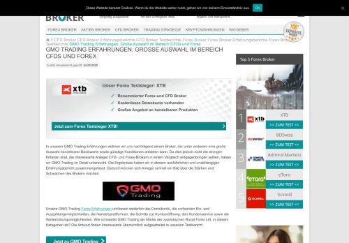 
                            8. GMO Trading Erfahrungen [2018] » CFD- und FX-Handel im Test