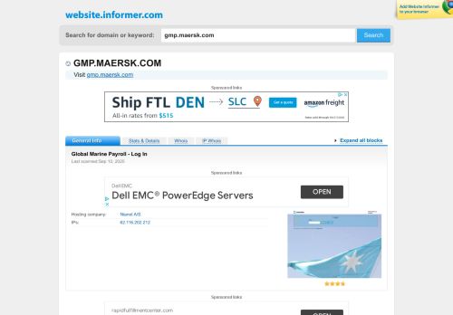
                            11. gmp.maersk.com at WI. Global Marine Payroll - Log In