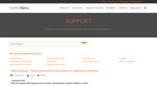 
                            7. GMS/Analyzer - Reset password for the System or ... - SonicWall