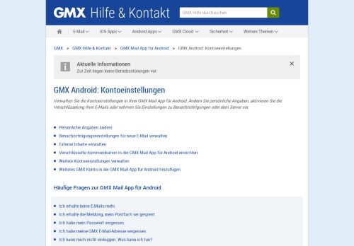 
                            6. GMX Android: Kontoeinstellungen - GMX Hilfe