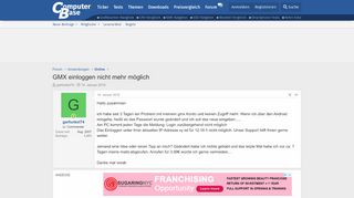 
                            3. GMX einloggen nicht mehr möglich | ComputerBase Forum