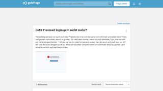 
                            8. GMX Freemail login geht nicht mehr?! (Computer, Internet, E-Mail ...