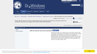 
                            6. GMX Ihr Browser wird nicht unterstützt - Dr. Windows