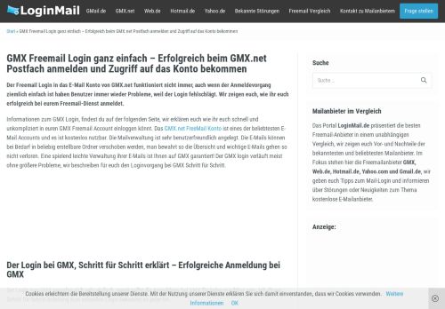 
                            10. GMX Login Freemail » Loginmail.de
