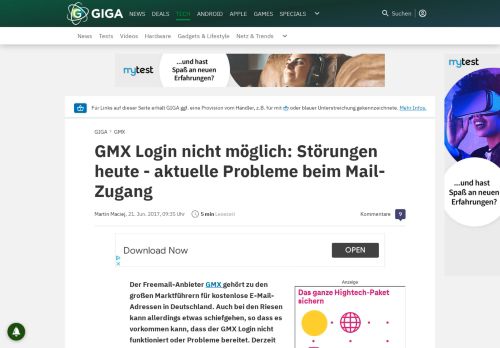 
                            11. GMX Login nicht möglich: Störungen heute – aktuelle Probleme ...