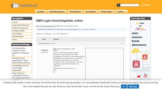 
                            6. GMX Login Vorschlagsliste, online › Von Unbekannt › Mailhilfe.de