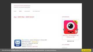 
                            13. GMX Mail - GMX GmbH - App - Saschas-Bastelstube.de