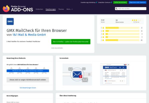 
                            7. GMX MailCheck für Ihren Browser – Holen Sie sich diese ...