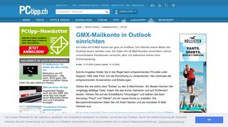 
                            12. GMX-Mailkonto in Outlook einrichten - PCtipp.ch