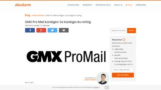 
                            10. GMX Pro Mail kündigen: So kündigst du richtig - Aboalarm