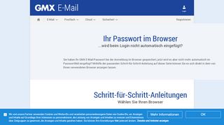 
                            4. GMX Sicherheit - Im Browser gespeichertes Passwort anzeigen