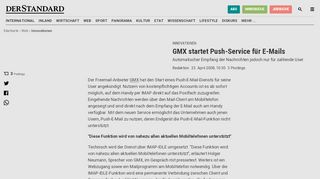 
                            11. GMX startet Push-Service für E-Mails - Innovationen - derStandard.at ...