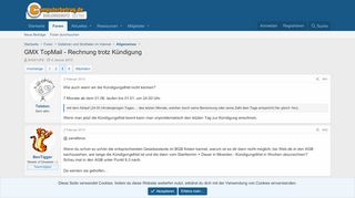 
                            10. GMX TopMail - Rechnung trotz KündigungSeite 3 | Diskussionsforum ...