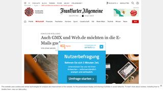 
                            9. GMX und Web.de möchten in die E-Mails gucken - FAZ