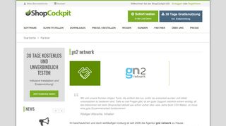 
                            8. gn2 netwerk - eCommerce aus Coburg - ShopCockpit