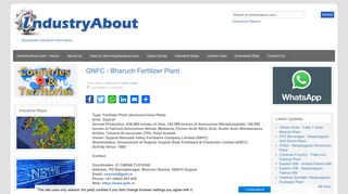 
                            9. GNFC - Bharuch Fertilizer Plant - IndustryAbout.com