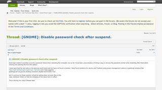 
                            11. [GNOME]: Disable password check after suspend. - openSUSE Forums