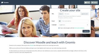 
                            7. Gnomio.com: Discover Moodle with our free hosting.