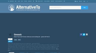 
                            4. Gnoosic Alternatives and Similar Websites and Apps - AlternativeTo.net