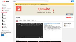 
                            8. Gnowbe - YouTube