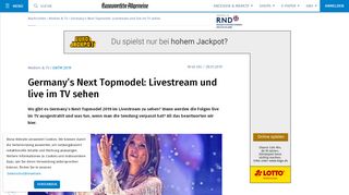 
                            4. GNTM 2019 - Germanys Next Topmodel: Livestream und live im TV ...